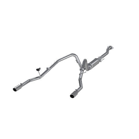 MBRP cat-back exhaust system fits 2011-2014 Ford F-150 2 inch dual rear exit aluminized steel S5240AL