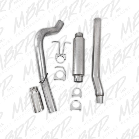 MBRP cat-back exhaust system fits 2011-2016 Ford F-250 4 inch single side exit aluminized steel S5246AL