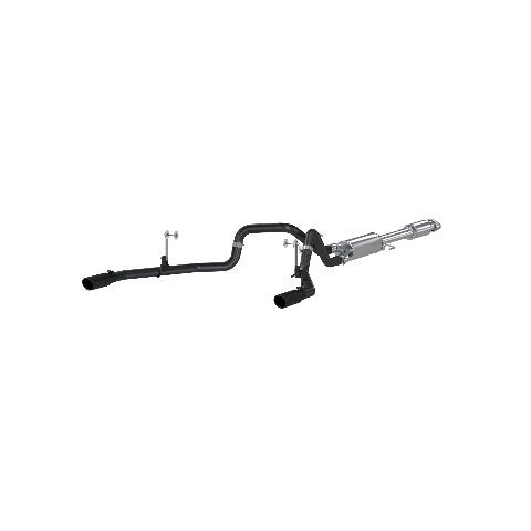 MBRP cat-back exhaust system fits 2016-2020 Ford F-150 2 inch dual rear exit aluminized steel S5258BLK