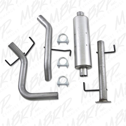 MBRP cat-back exhaust system single rear exit aluminized steel S5310AL