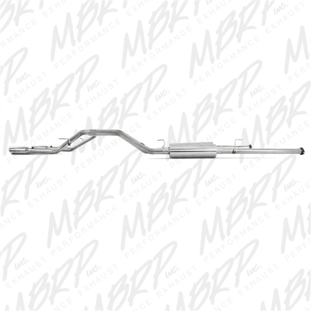MBRP cat-back exhaust system fits 2010-2019 Toyota Tundra 2 inch dual split rear exit Armor Plus Series T409 stainless steel S5312409
