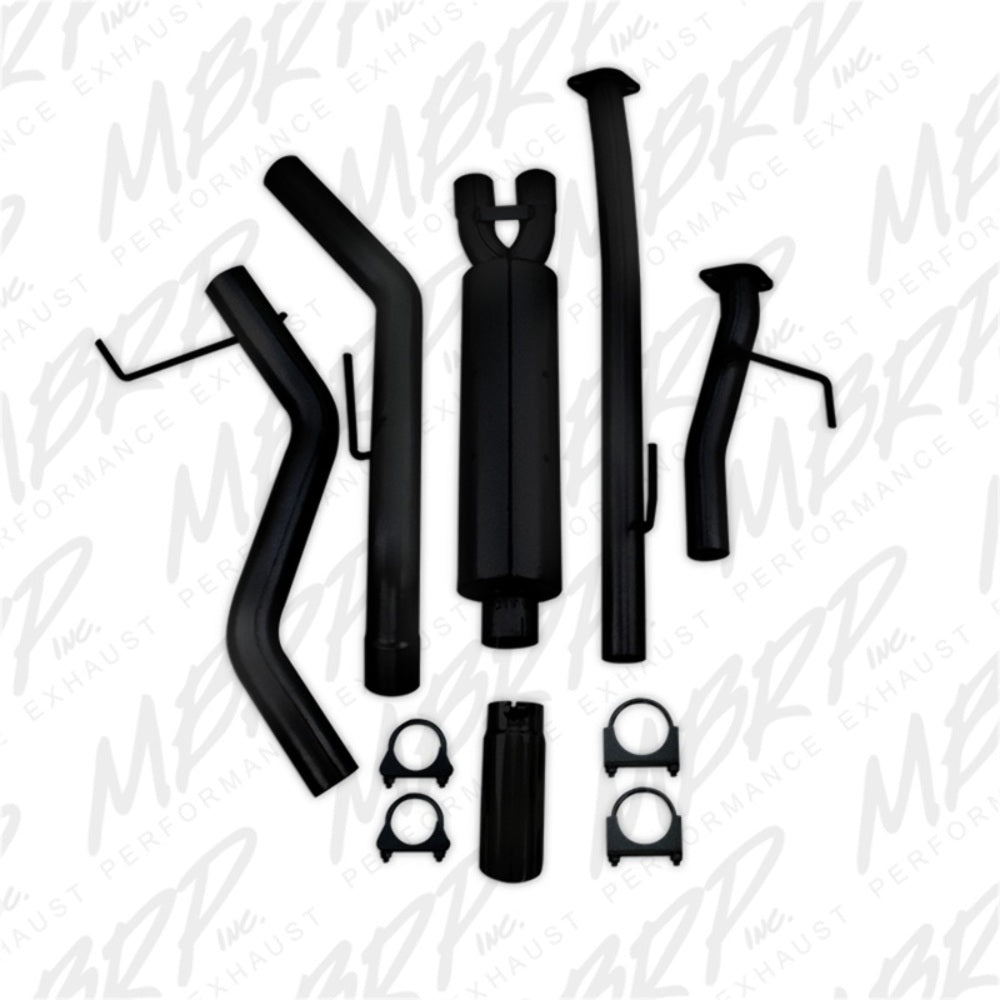 MBRP cat-back exhaust system fits 2010-2013 Toyota Tundra 3 inch single side exit aluminized steel black coated S5314BLK