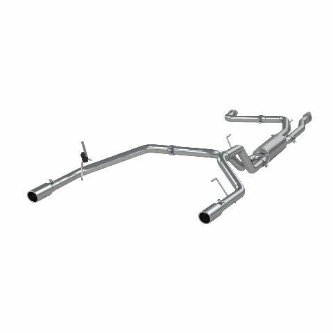 MBRP cat-back exhaust system fits 2004-2015 Nissan Titan 2 inch dual split rear exit Armor Plus Series T409 stainless steel S5402409