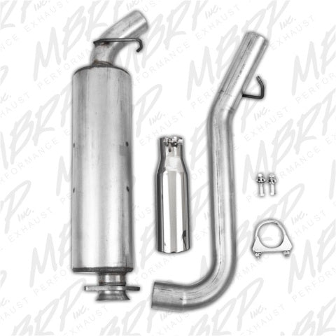 MBRP cat-back exhaust system fits 2000-2004 Jeep 2 inch single side exit aluminized steel S5500AL