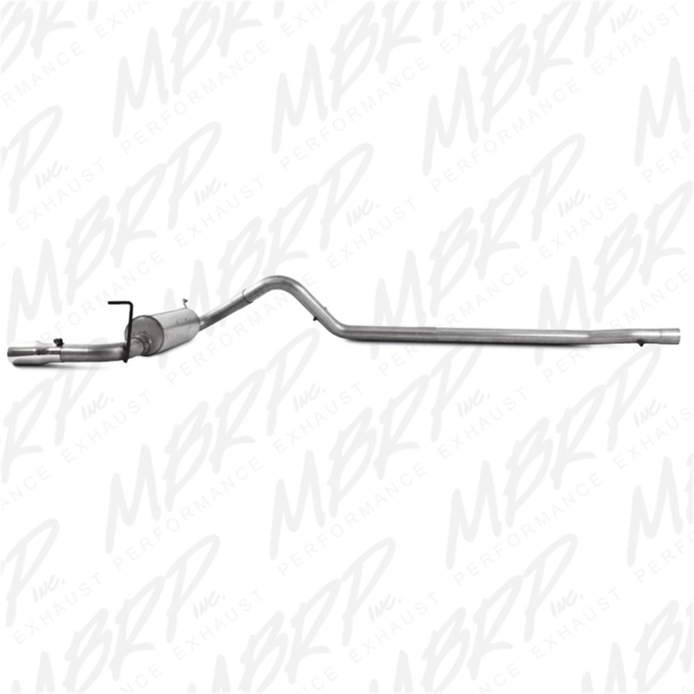 MBRP cat-back exhaust system fits 2007-2011 Jeep Wrangler 2 inch single side exit aluminized steel S5502AL