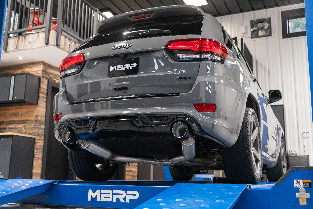 MBRP cat-back exhaust system fits Jeep Grand Cherokee dual rear exit Armor Pro Series T304 stainless steel S55253CF