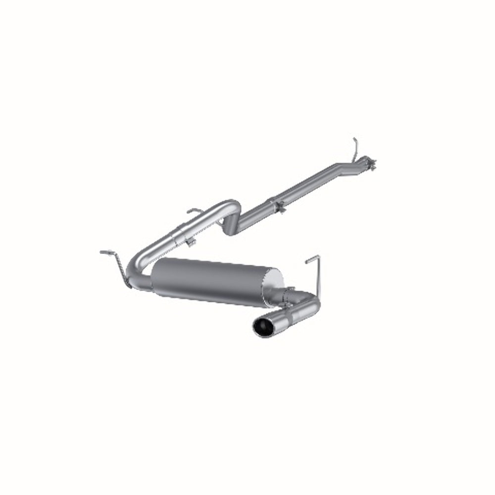 MBRP cat-back exhaust system fits 2013-2017 Jeep Wrangler 2 inch single rear exit aluminized steel S5526AL