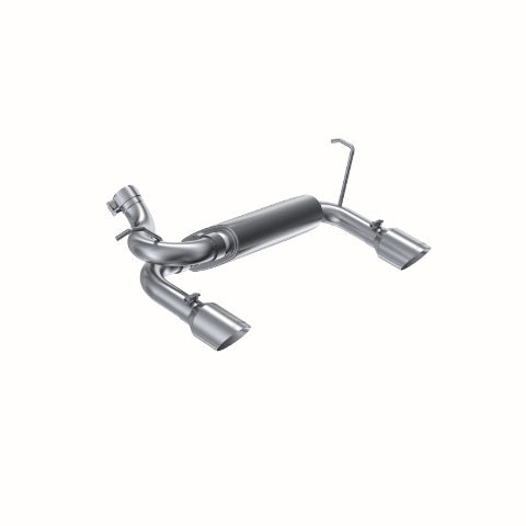 MBRP axle-back exhaust system fits 2010-2011 Jeep Wrangler 2 inch dual rear exit aluminized steel S5528AL