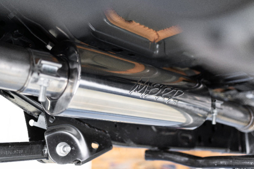 MBRP cat-back exhaust system fits 2021-2024 Jeep Wrangler single rear exit aluminized steel S5533AL