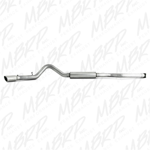 MBRP cat-back exhaust system fits 2001-2005 Chevy Silverado 3500 4 inch single side exit aluminized steel S6000AL