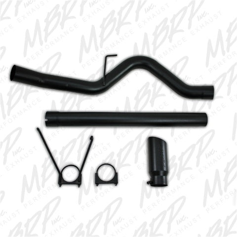 MBRP filter-back exhaust system fits 2007-2010 Dodge Ram 2500 single side exit aluminized steel black coated S6130BLK
