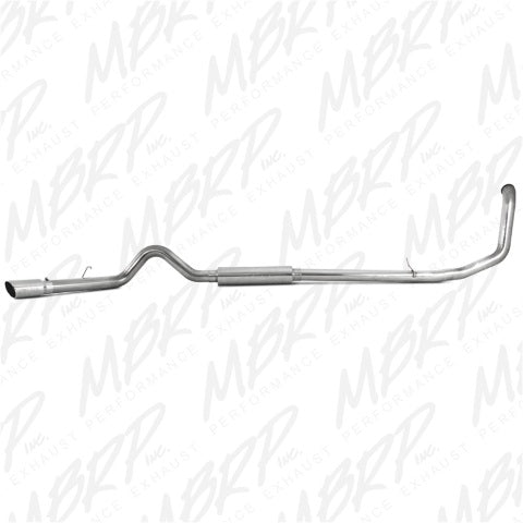 MBRP turbo-back exhaust system fits Ford F-350 single side exit Armor Plus Series T409 stainless steel S6200409