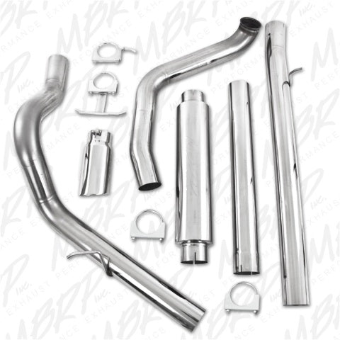 MBRP turbo-back exhaust system fits Ford F-350 single side exit Armor Plus Series T409 stainless steel S6200409
