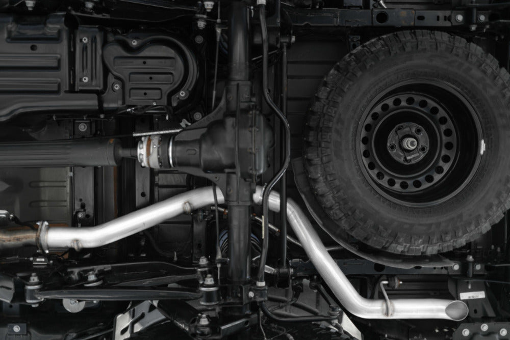MBRP filter-back exhaust system fits Jeep Gladiator Armor Plus Series T409 stainless steel S6502409