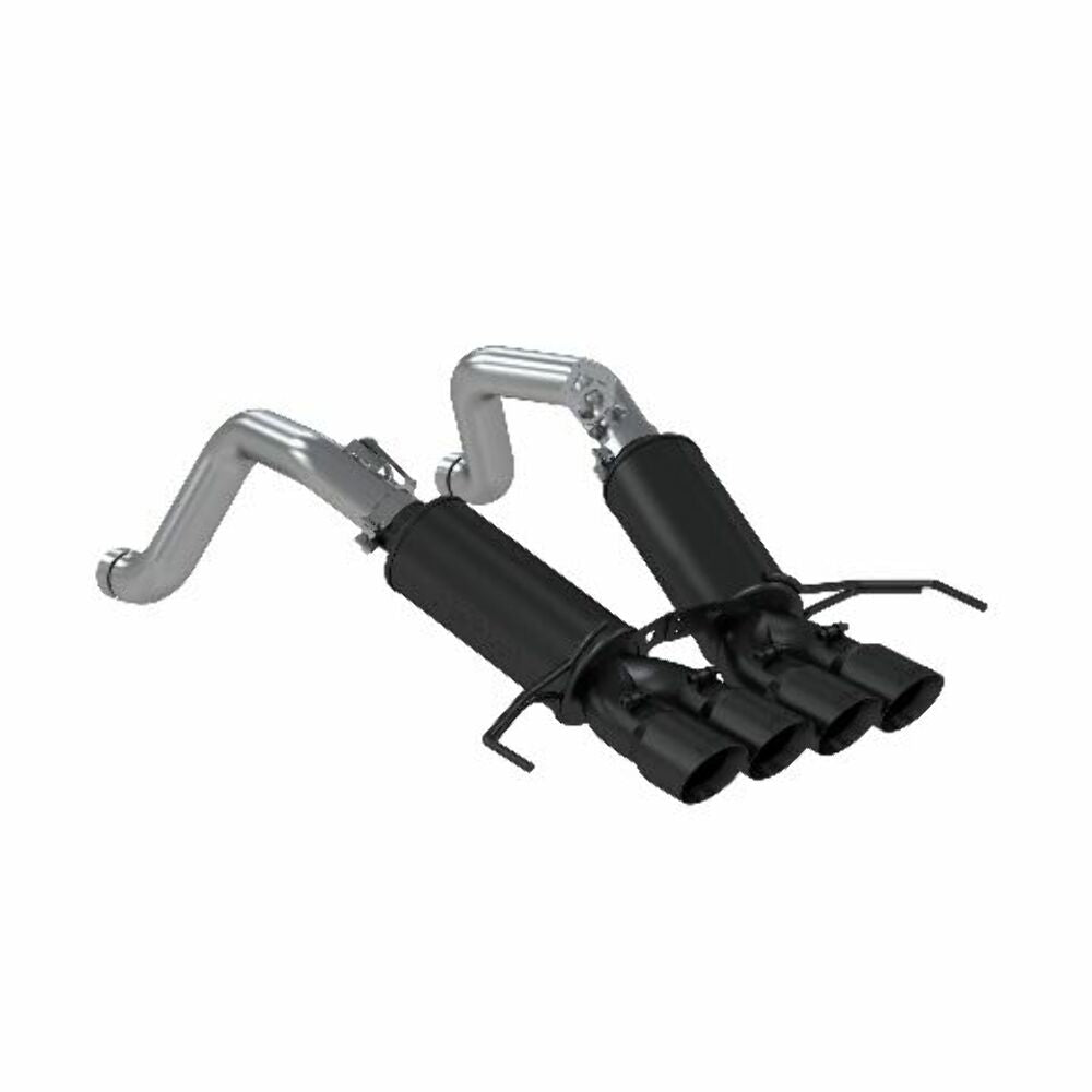 MBRP axle-back exhaust system fits Chevy Corvette aluminized steel S7030BLK