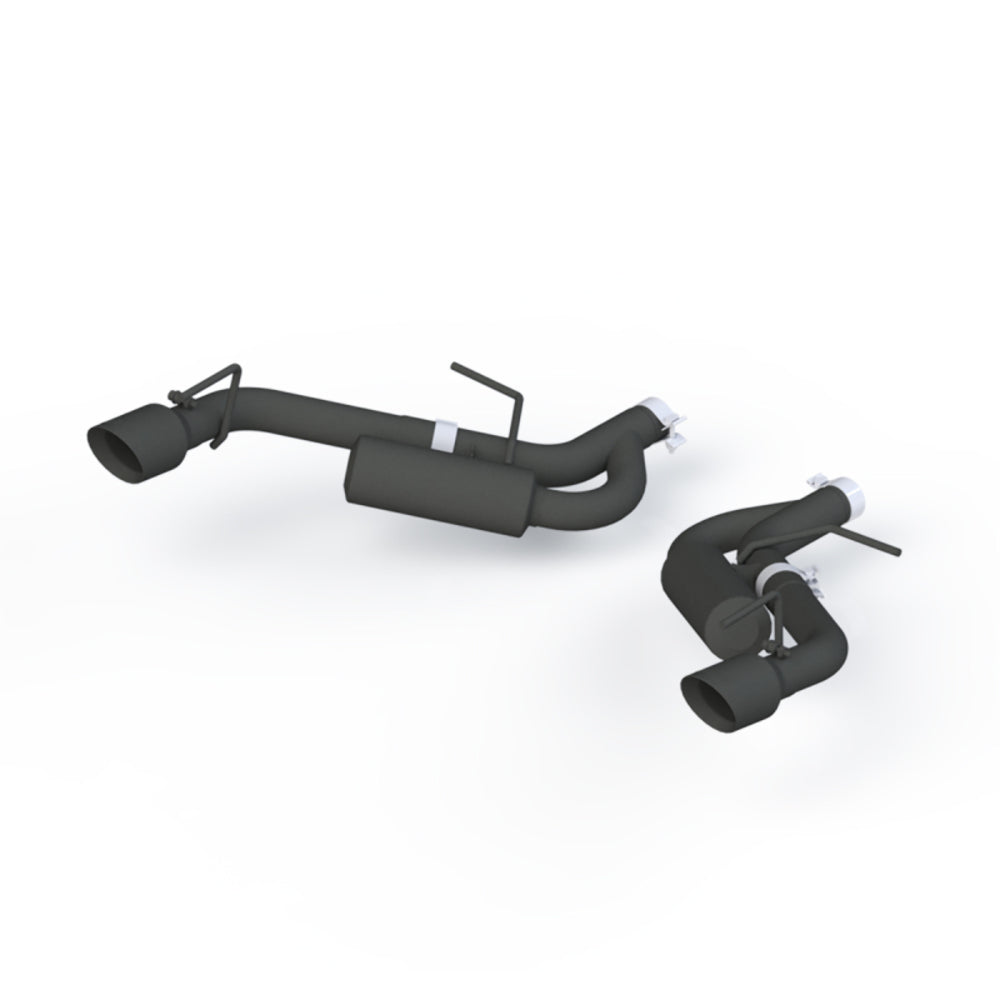 MBRP axle-back exhaust system fits 2016-2024 Chevy Camaro 2.5 inch aluminized steel black coated S7038BLK
