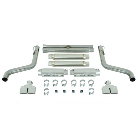 MBRP cat-back exhaust system fits 2009-2014 Dodge Challenger 3 inch dual split rear exit Armor Plus Series T409 stainless steel S7104409