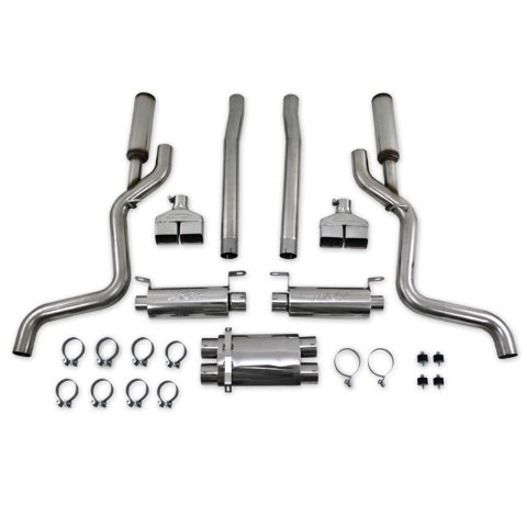 MBRP cat-back exhaust system fits 2008-2010 Dodge Challenger 3 inch dual split rear exit Armor Pro Series T304 stainless steel S7110304