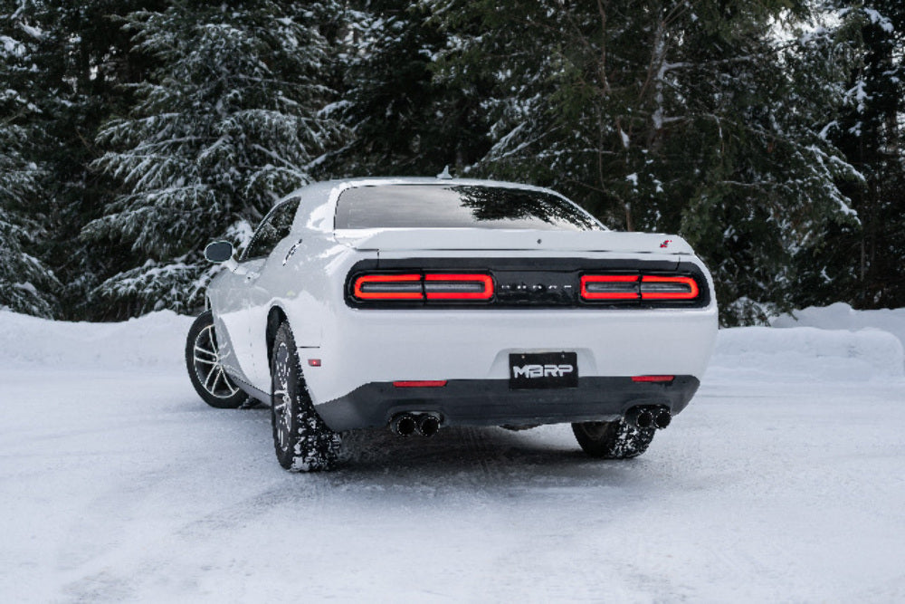 MBRP cat-back exhaust system fits 2017-2023 Dodge Challenger dual split rear exit aluminized steel S7111AL