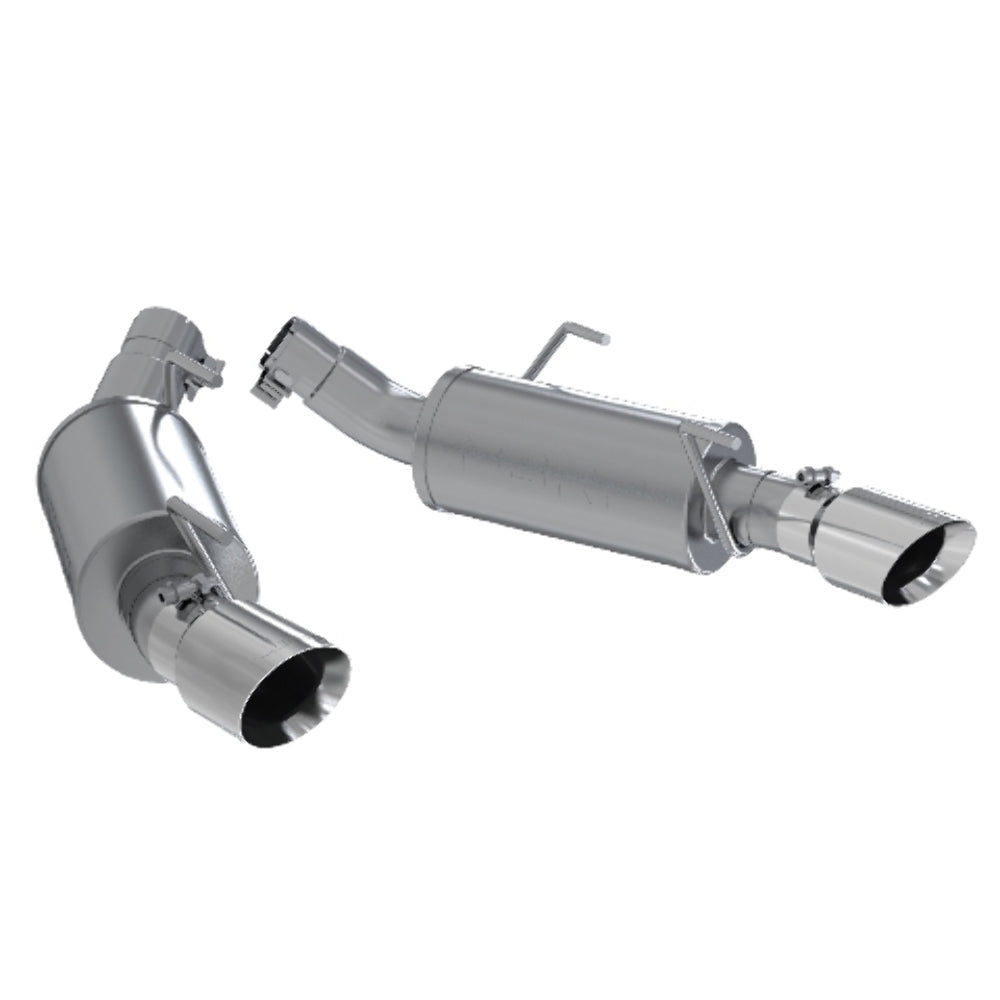 MBRP axle-back exhaust system fits 2005-2010 Ford Mustang aluminized steel S7200AL
