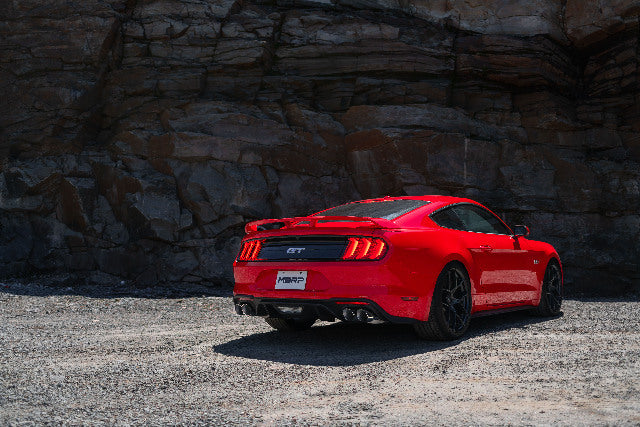 Fits 2018-23 Mustang 3" Cat Back w/Quad 4" Dual Wall Tips Street Version-S7205AL