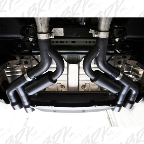 MBRP axle-back exhaust system fits Ford Mustang 2.5 inch aluminized steel S7211BLK