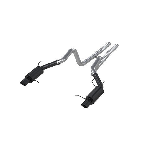 MBRP cat-back exhaust system fits 2011-2014 Ford Mustang dual split rear exit aluminized steel S7258BLK