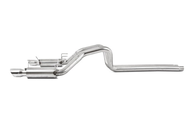 MBRP cat-back exhaust system fits 2011-2014 Ford Mustang dual split rear exit Armor Plus Series T409 stainless steel S7264409