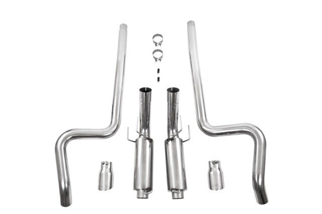 MBRP cat-back exhaust system fits 2011-2014 Ford Mustang dual split rear exit Armor Plus Series T409 stainless steel S7264409