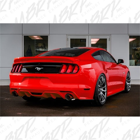 MBRP cat-back exhaust system fits Ford Mustang 4.5 inch dual split rear exit Armor Plus Series T409 stainless steel S7278409