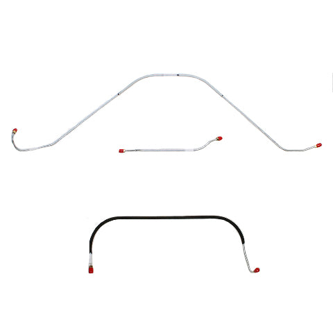 1957 Ford Thunderbird Complete Brake Line Kit Power Brakes Steel 7 Pieces SCK5702OM