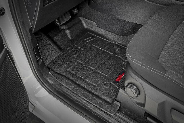 Fits Ford Ranger 2WD/4WD (2024) Sure-Fit Floor Mats; Front & Rear; Crew; SM51003