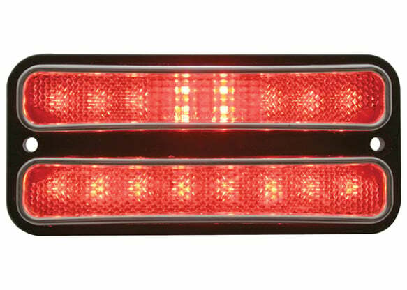 1969-1972 Chevrolet Blazer; Led Side Marker Assemblies - Red SMLD72R