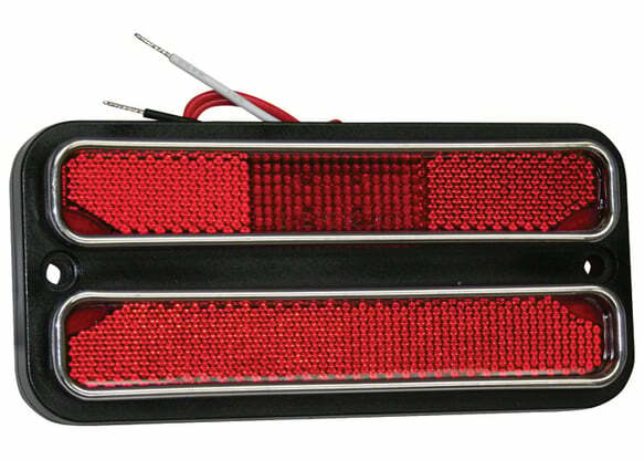 1969-1972 Chevrolet Blazer; Led Side Marker Assemblies - Red SMLD72R