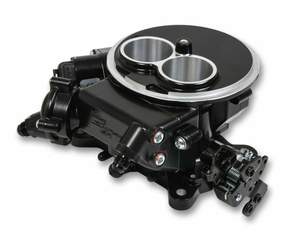 Holley EFI Sniper 2300 EFI Master Kit - BLACK 2 Barrel Self-Tuning 550-850K 350HP Fuel Pump