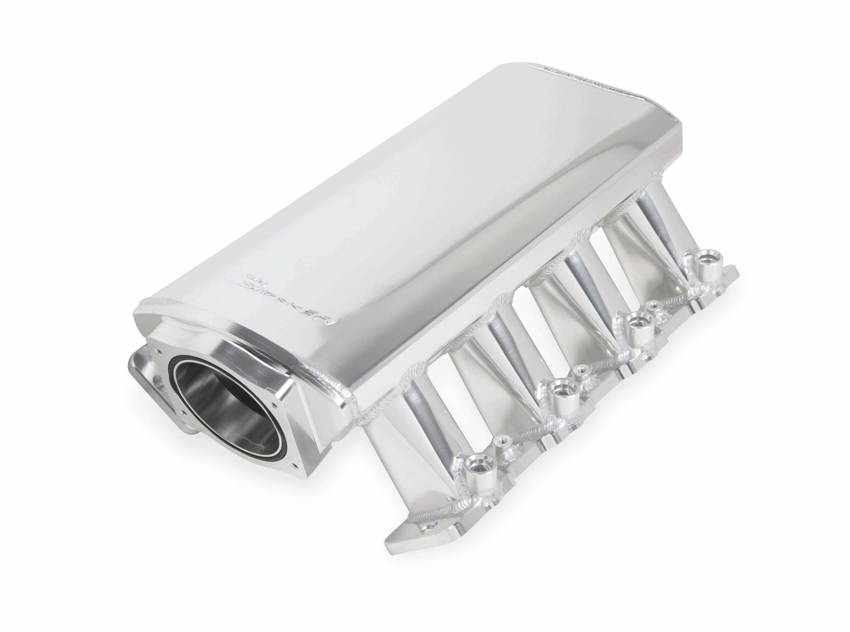 Holley EFI Sniper EFI Sheet Metal Fabricated Intake Manifold - 830041-1 for Chevy polished aluminum