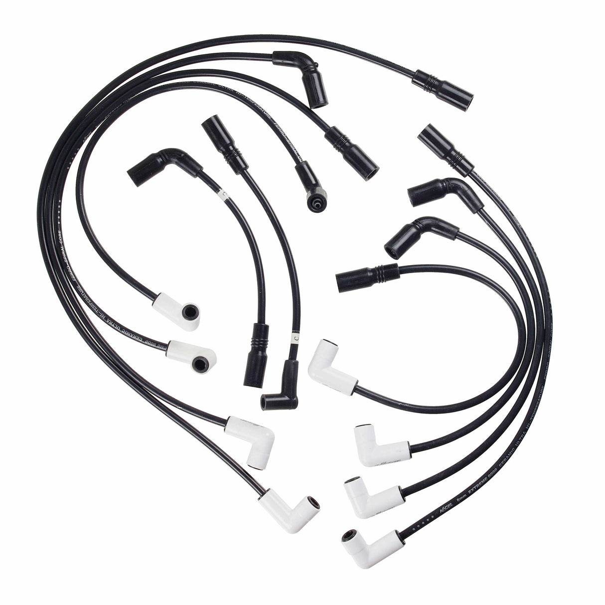 Spark Plug Wire Set for 1993-1997 Chevy Firebird V8 black 8mm