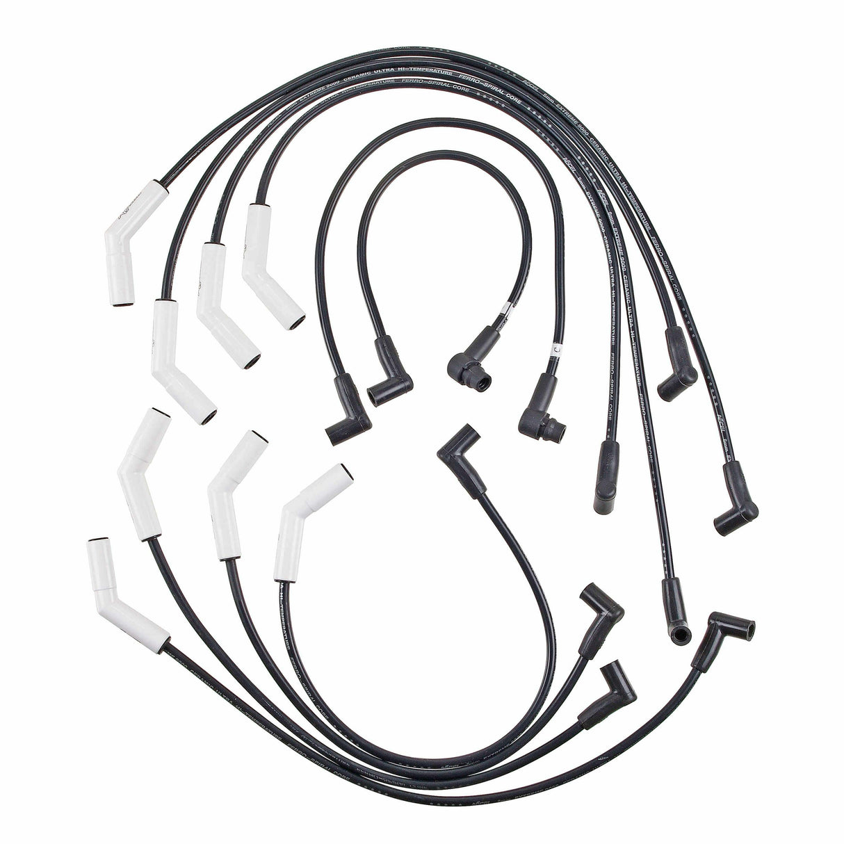 Spark Plug Wire Set for 1988-1996 Ford Mustang V8 black 8mm