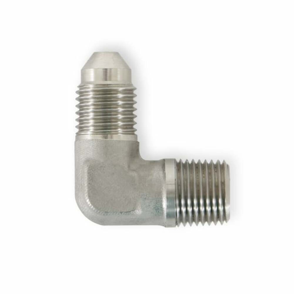 Earls 90 Degree Elbow Male AN -3 to 1/8 NPT - Stainless Steel - SS982203ERL