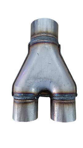 Jones Exhaust SU6-4SS Stainless Steel Stamped Y-Pipe 3 Single Pipe, 2.5 Dual Pipes