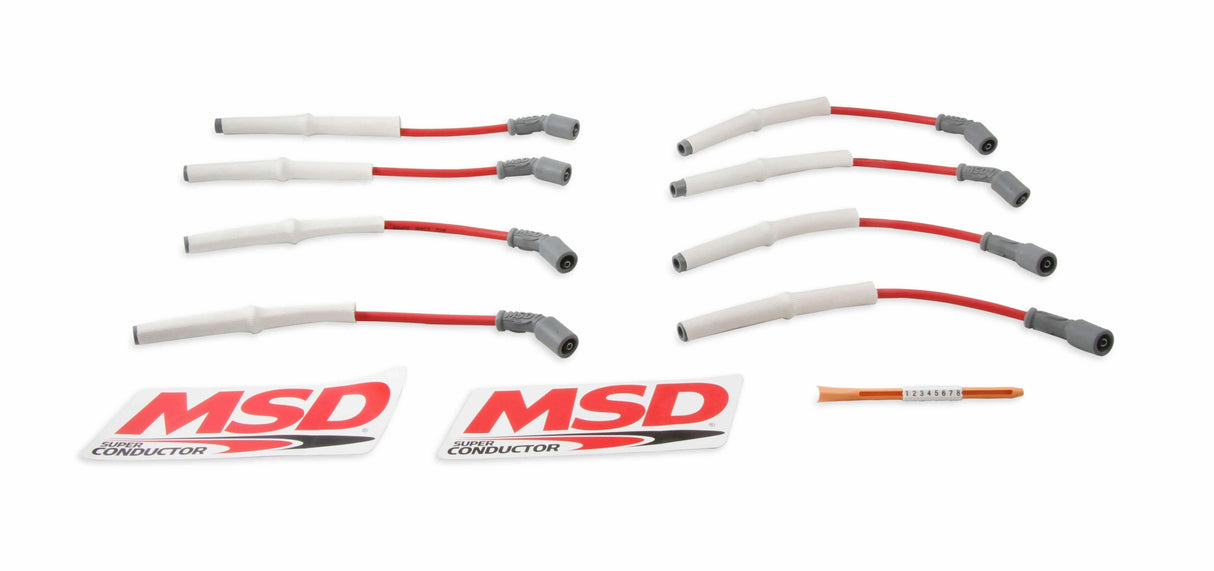 MSD spark plug wire set for 2001-2005 Chevy Silverado red ls 39849