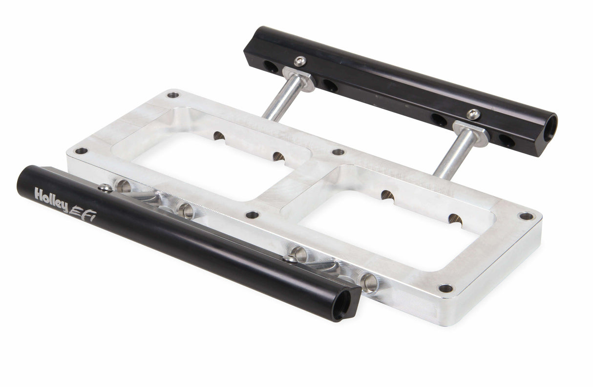 Holley EFI fuel injector aluminum rails-17-92