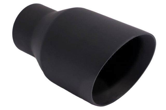 Single Round Double Wall Slant Cut Tip Matt Black-T263SBK