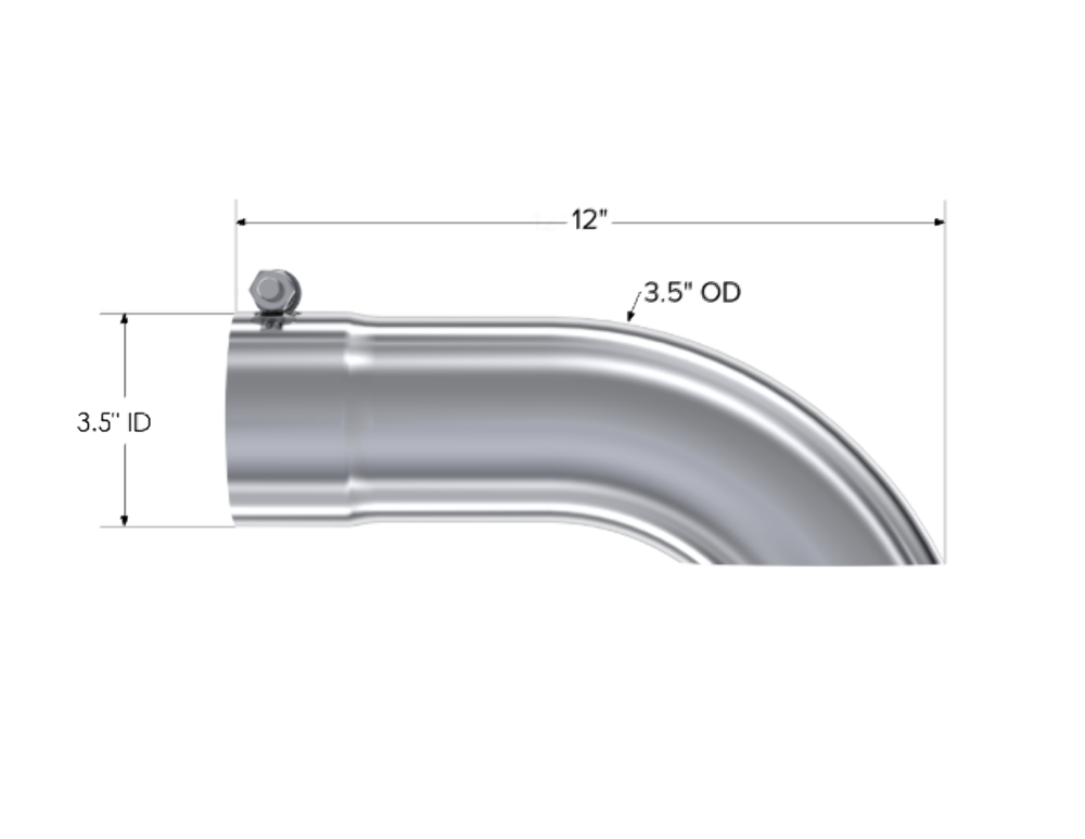 MBRP exhaust tip 3.5 inch T304 stainless steel black coated carbon fiber tip T5080