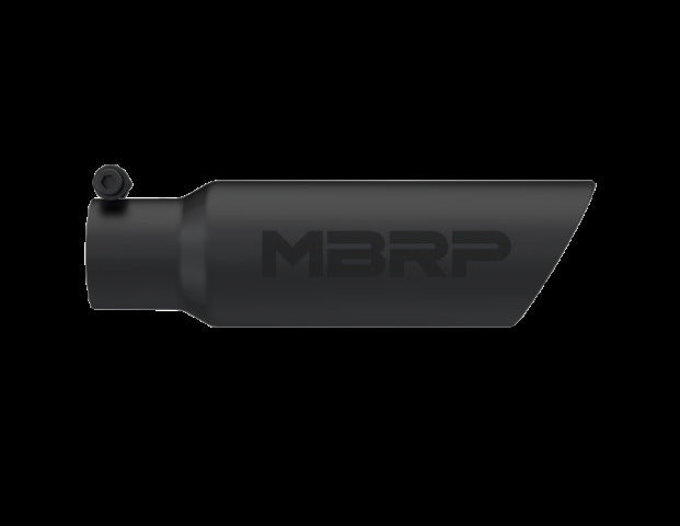MBRP exhaust tip 3 inch T304 stainless steel black coated carbon fiber tip T5106BLK