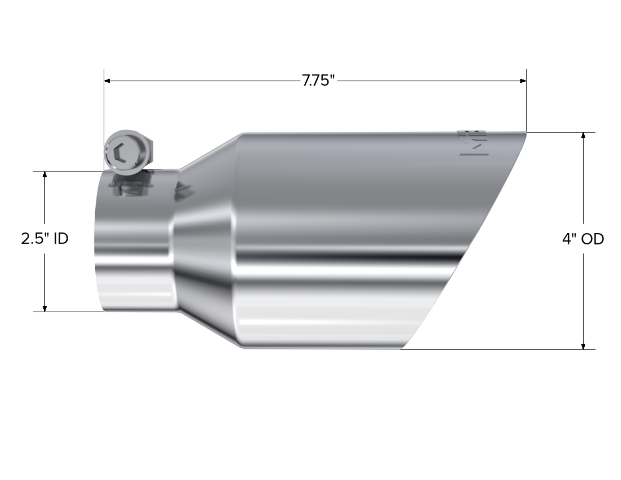 MBRP exhaust tip 4 inch T304 stainless steel black coated carbon fiber tip T5123