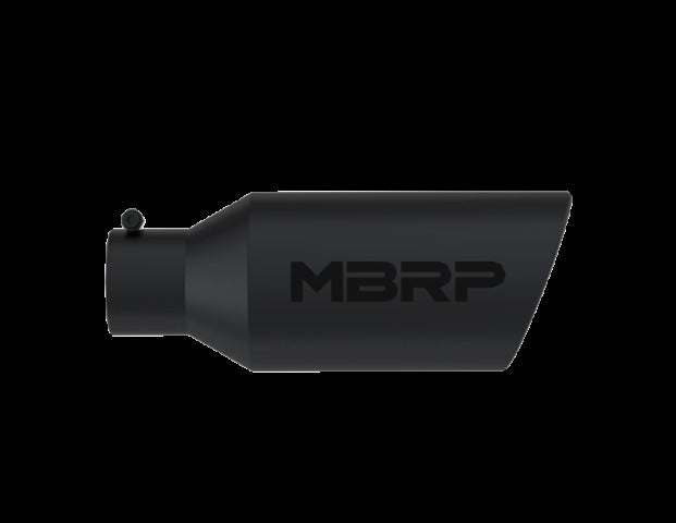 MBRP exhaust tip 4 inch T304 stainless steel black coated carbon fiber tip T5126BLK