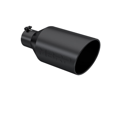 MBRP exhaust tip 4 inch T304 stainless steel black coated carbon fiber tip T5128BLK