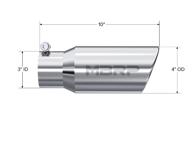 MBRP exhaust tip T304 stainless steel black coated carbon fiber tip T5155