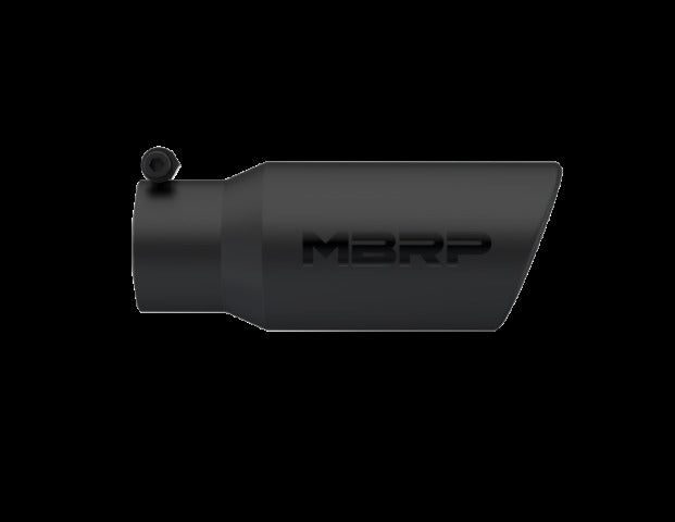 MBRP exhaust tip 4 inch T304 stainless steel black coated carbon fiber tip T5155BLK